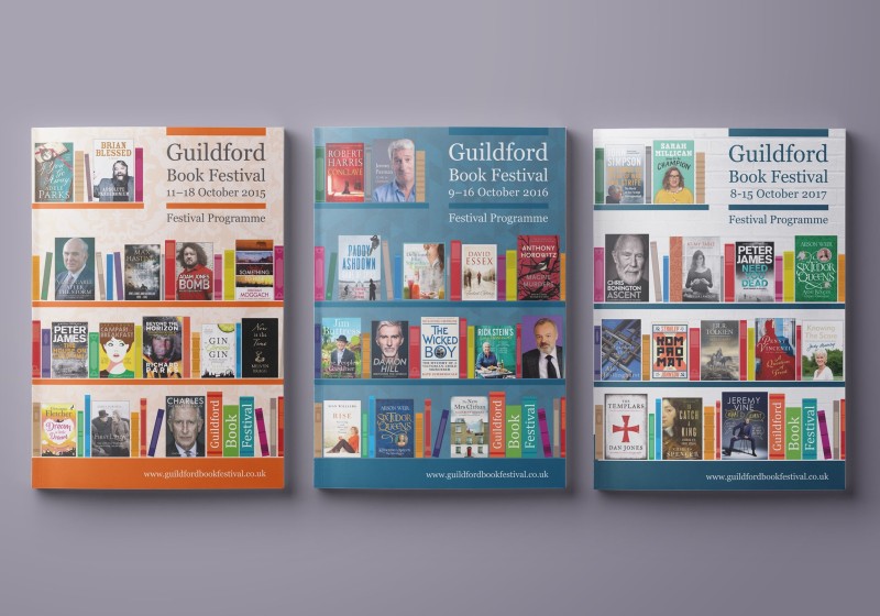 Guildford Book Festival Brochure Covers