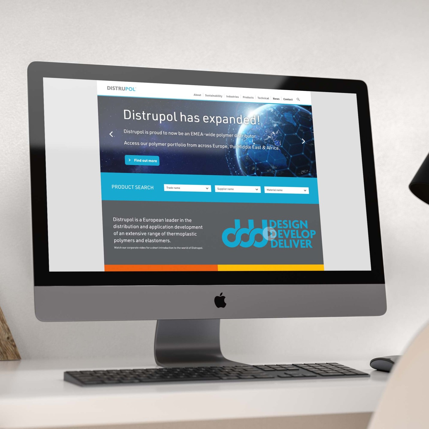 Distrupol iMac Mockup